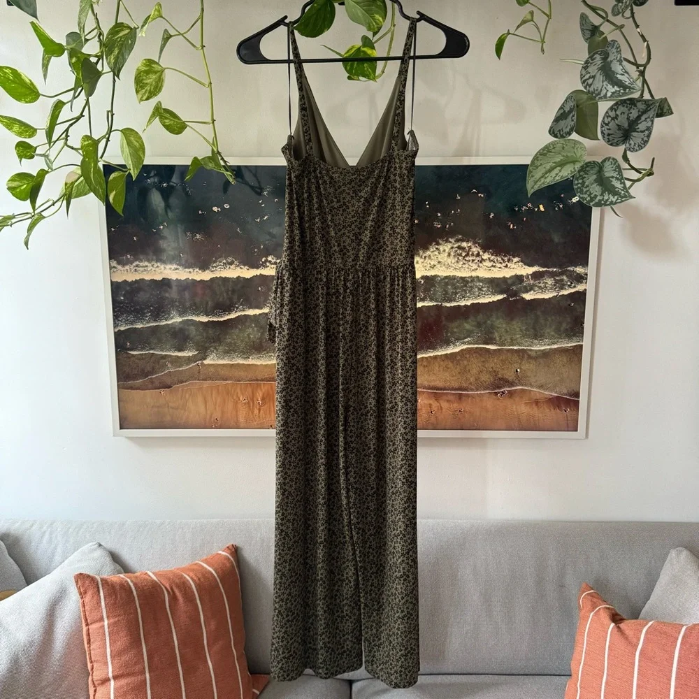 Kaileigh Green Knit Cropped Jumpsuit